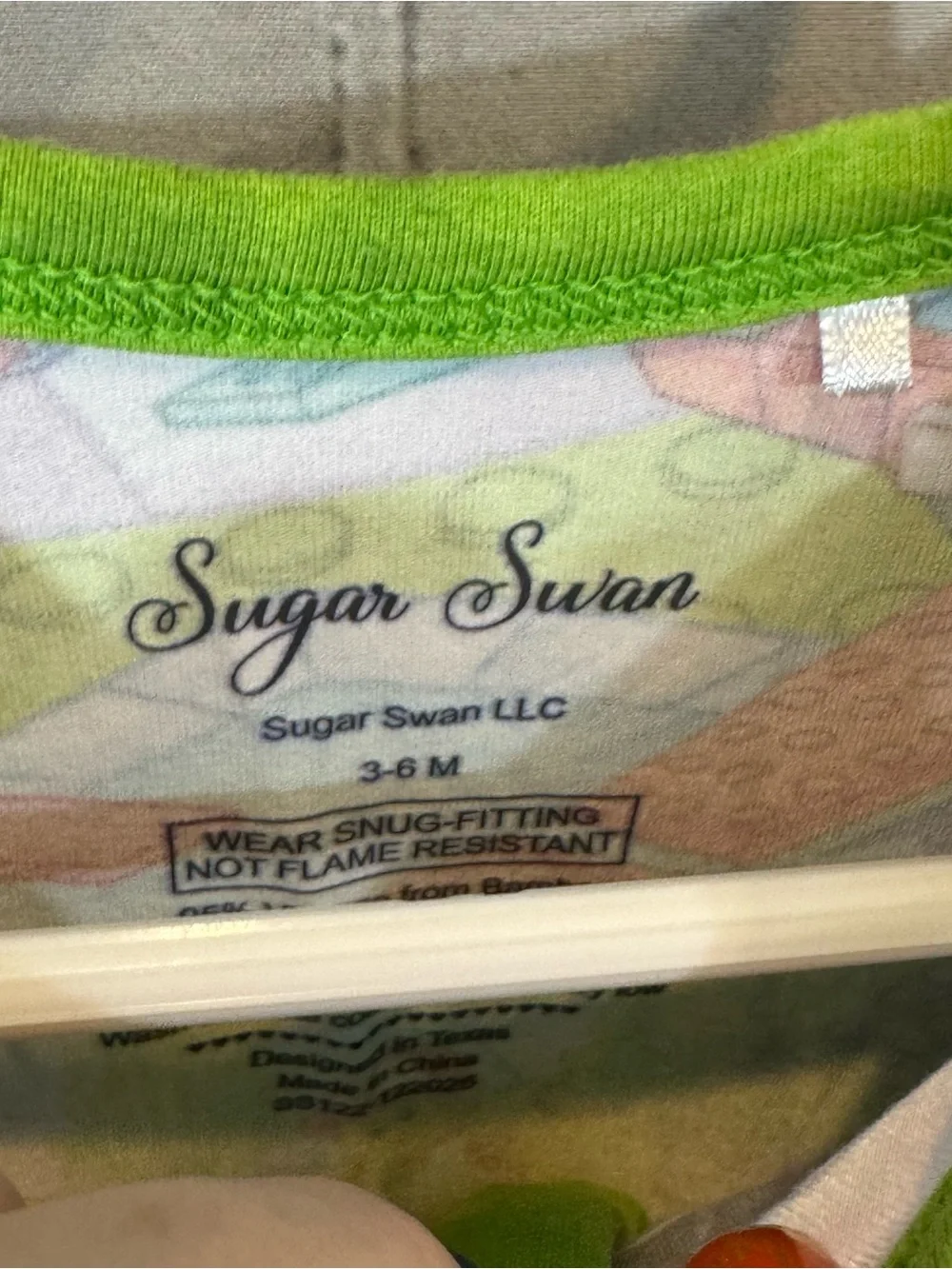 Sugar Swan Brick Babies Bamboo Zippie Romper